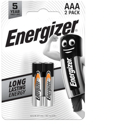 Energizer Baterie Alkaline AAA 2ks EE002