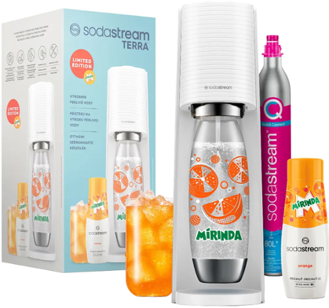 SodaStream TERRA White MIRINDA Mpack