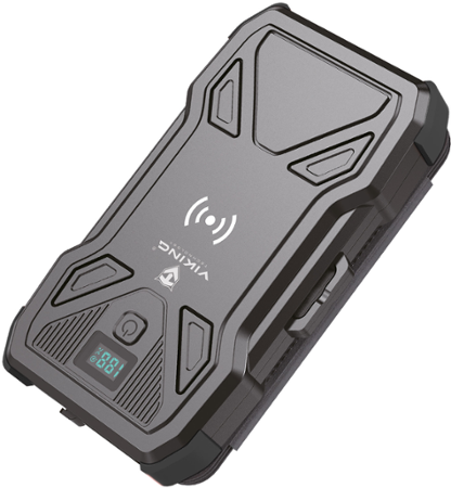 Solární powerbanka VIKING TYR I/Output:1xUSB-C,2xUSB-A/Wireless charge 15W max/10000mAh/LED světlo