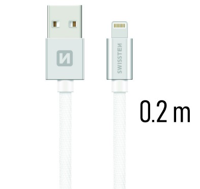Swissten Textile USB/Lightning 0,2 m
