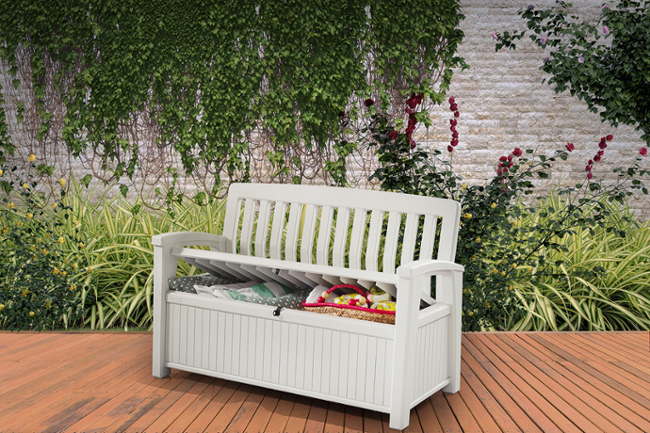 Keter 253818 Patio Bench bílá
