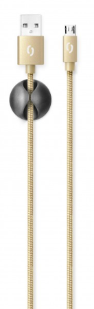 Aligator datový kabel PREMIUM 2A, Micro USB zlatý