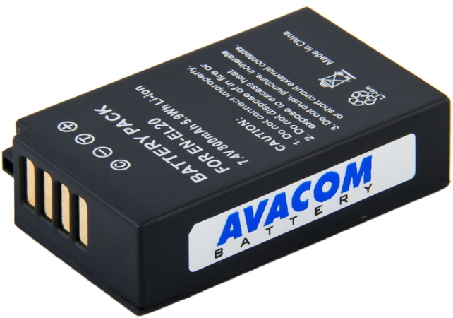 Baterie AVACOM pro Nikon EN-EL20 Li-Ion 7.4V 800mA