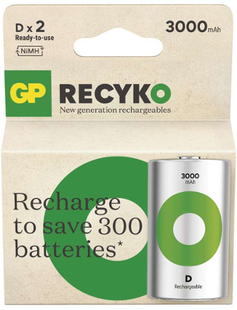 GP ReCyko D 3000mAh 2ks 1032422300