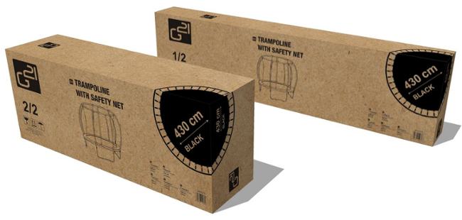 G21 SpaceJump 430 cm + ochranná síť + žebřík