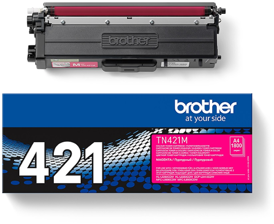 Brother TN-421M, toner magenta, 1 800 str.