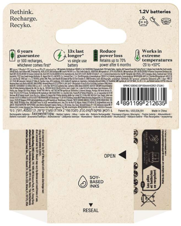 GP ReCyko AAA 850mAh 4ks 1032124081