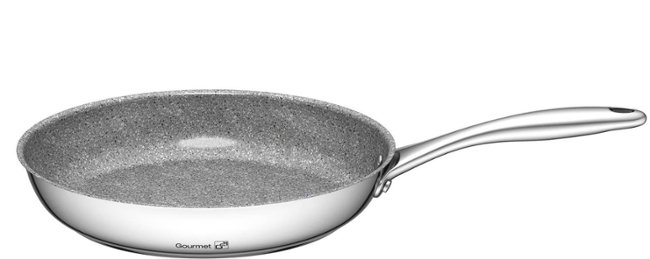 G21 Gourmet Miracle s cedníkem, 4 díly, nerez/greblon