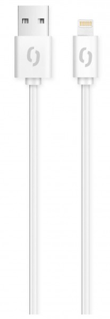 Aligator kabel 2A pro iPhone, 2m, bílá