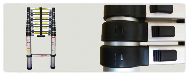 G21 Teleskopický žebřík GA- TZ7- 2M, hliníkový