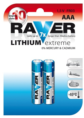 Baterie Raver Lithium