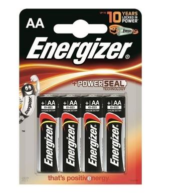 Energizer alkaline AA 4 ks