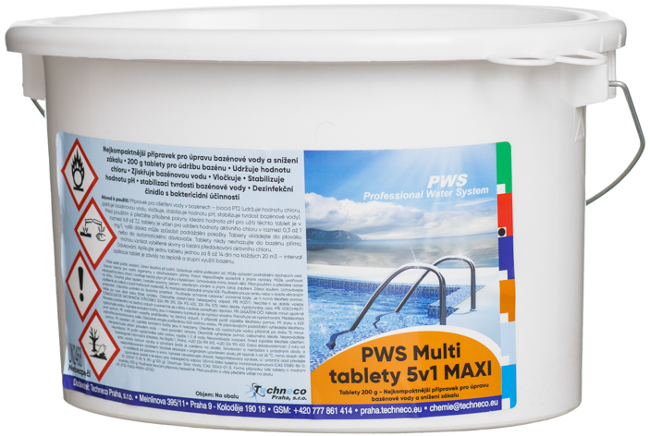 Multi tablety 5v1 do bazénu 200g 5 kg