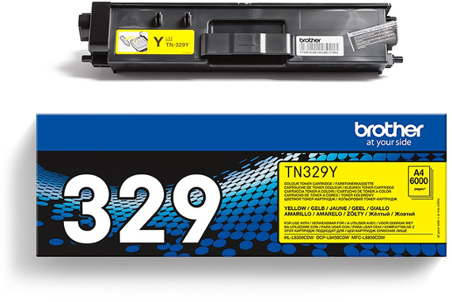 Brother TN-329Y, toner yellow, 6 000 str.