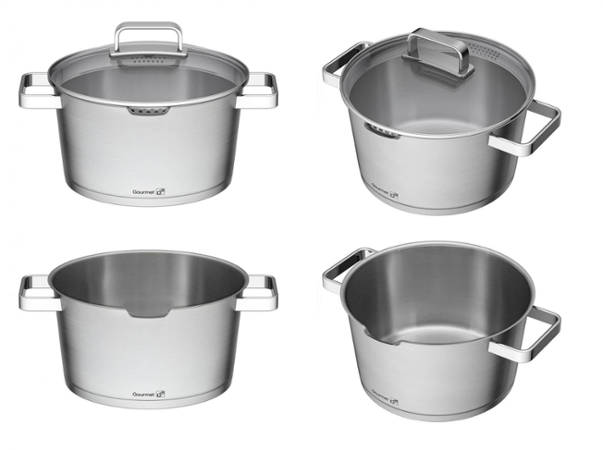 G21 Gourmet Magic s hrncem navíc, 11 dílů, nerez