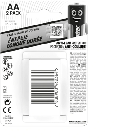 Energizer Baterie Alkaline AA 2 ks EE004