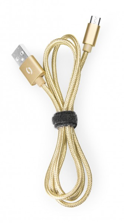 Aligator datový kabel PREMIUM 2A, Lightning zlatý