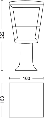 Philips Hue White and Colour Ambiance Econic 17441/30/P7