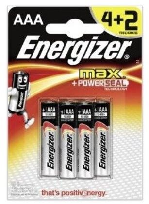 Energizer Max Mikrotužka AAA 4+2 KS EU006