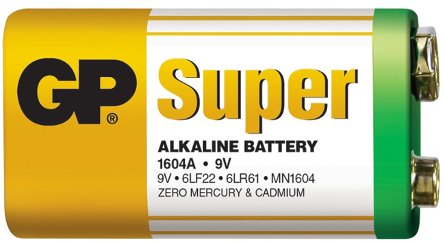 GP 1604A Super Alkaline 9V