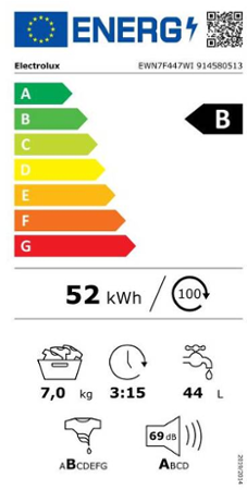 Electrolux SteamCare® 700 EWN7F447WI