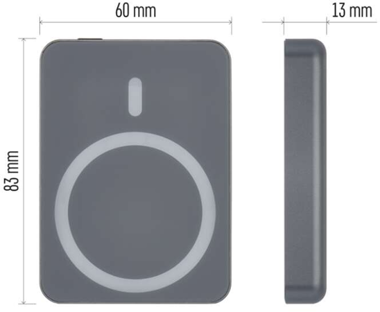 Emos WI 522 5000 mAh šedá