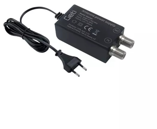 Anténní zdroj 12V/300mA GETI GAS300 s výhybkou