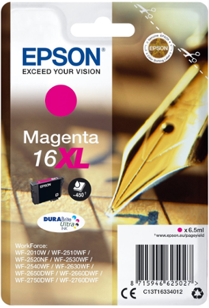 Epson 16XL, purpurová (C13T16334012)