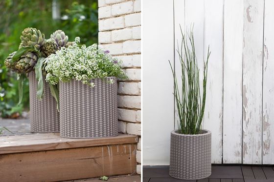 Keter Cylinder M Silver Grey