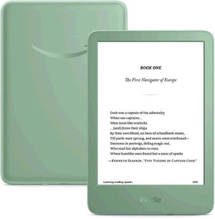 E-book Amazon Kindle 2024 (16 GB), matcha, BEZ REKLAM