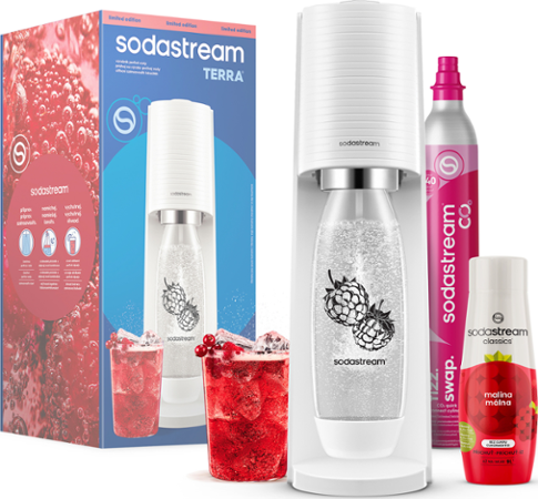 Sodastream TERRA White Malina Zero Mpack