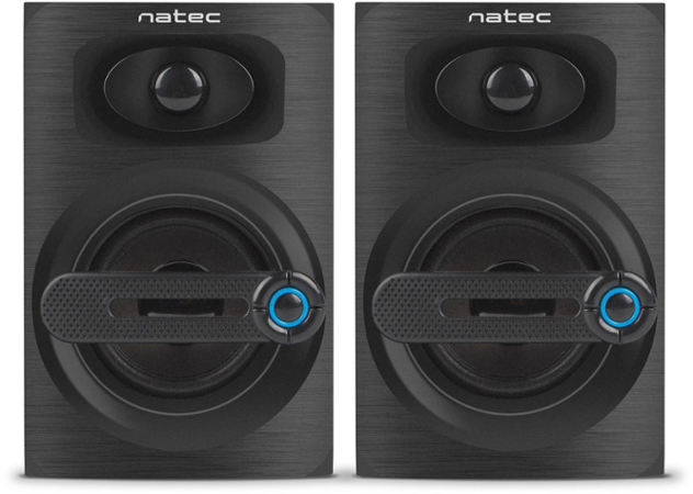 Natec reproduktory COUGAR/Stereo/6W/Černá