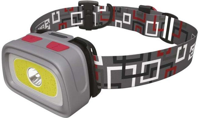 EMOS COB + CREE LED čelovka