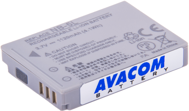 Baterie AVACOM Canon NB-5L Li-ion 3.7V 1120mAh 4.1Wh