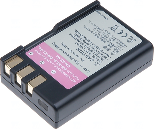 T6 power Nikon EN-EL9, 900mAh