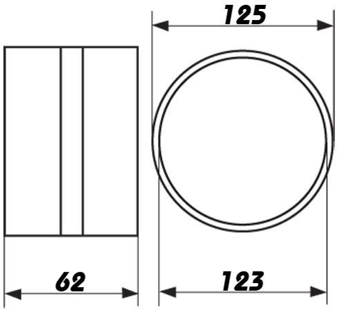 Faber Spojka pro kulaté pot.125 (593)
