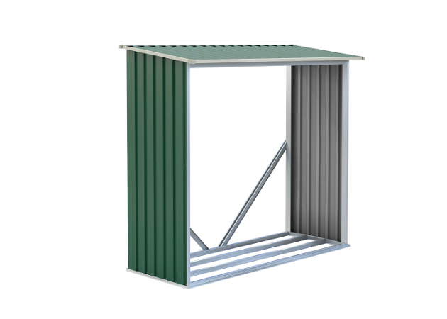 Přístřešek na dřevo G21 WOH 136 - 182 x 75 cm, zelený - GWS-137-GRN