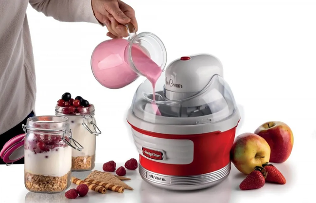 Ariete Party Time Ice Cream Maker 643, červený