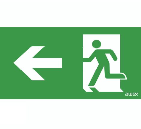 Modus Piktogram východ vlevo 100x300mm