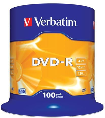 Verbatim DVD-R 4,7GB 100ks