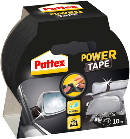 Pattex Power tape černá lepicí páska, 50 mm × 10 m