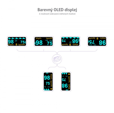 TrueLife Pulzní oxymetr X5 BT