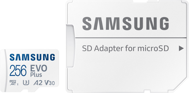 Samsung MicroSDXC 256GB + SD adaptér MB-MC256SA/EU