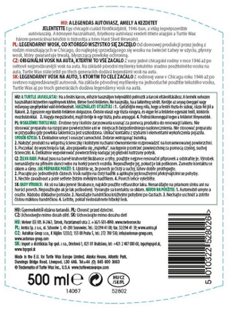 Turtle Wax Originální tekutý vosk 500 ml