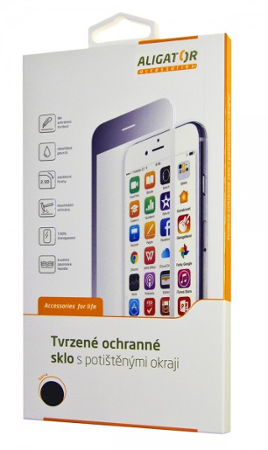 Aligator Print tvrzené sklo iPhone XR/iPhone 11, černá