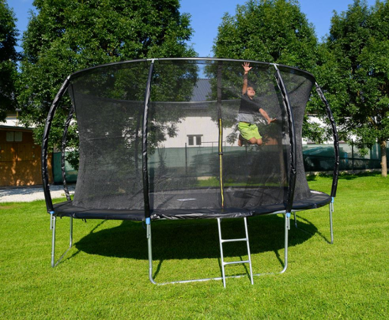 G21 SpaceJump 430 cm + ochranná síť + žebřík