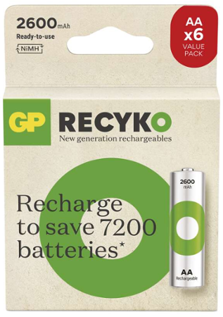 GP ReCyko 2600 AA 6ks 1032226260