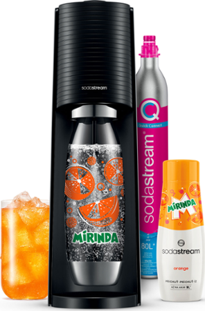 SodaStream TERRA Black MIRINDA Mpack
