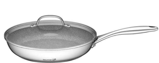 G21 Gourmet Miracle s cedníkem, 4 díly, nerez/greblon