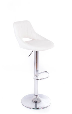 Barová židle G21 Aletra koženková, prošívaná white